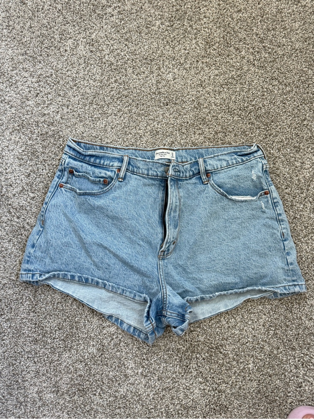 Abercrombie & Fitch Light Blue Denim Cutoff Shorts